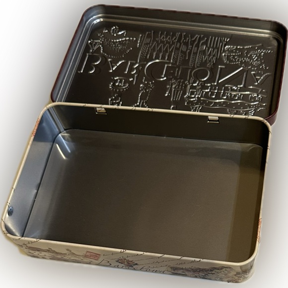 BARCELONA HINGED PEANUT NOUGAT TIN SOUVENIR STORAGE TRINKETS 8” EMPTY—NO CANDY - Picture 6 of 13